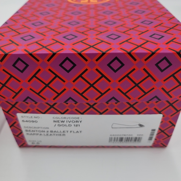 Tory Burch 2 Benton Ballet Flat New Ivory - Picture 7 of 8